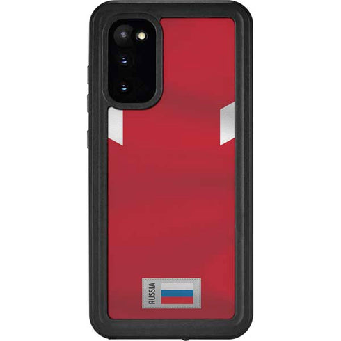 Russia Soccer Flag Galaxy S20 Waterproof Case